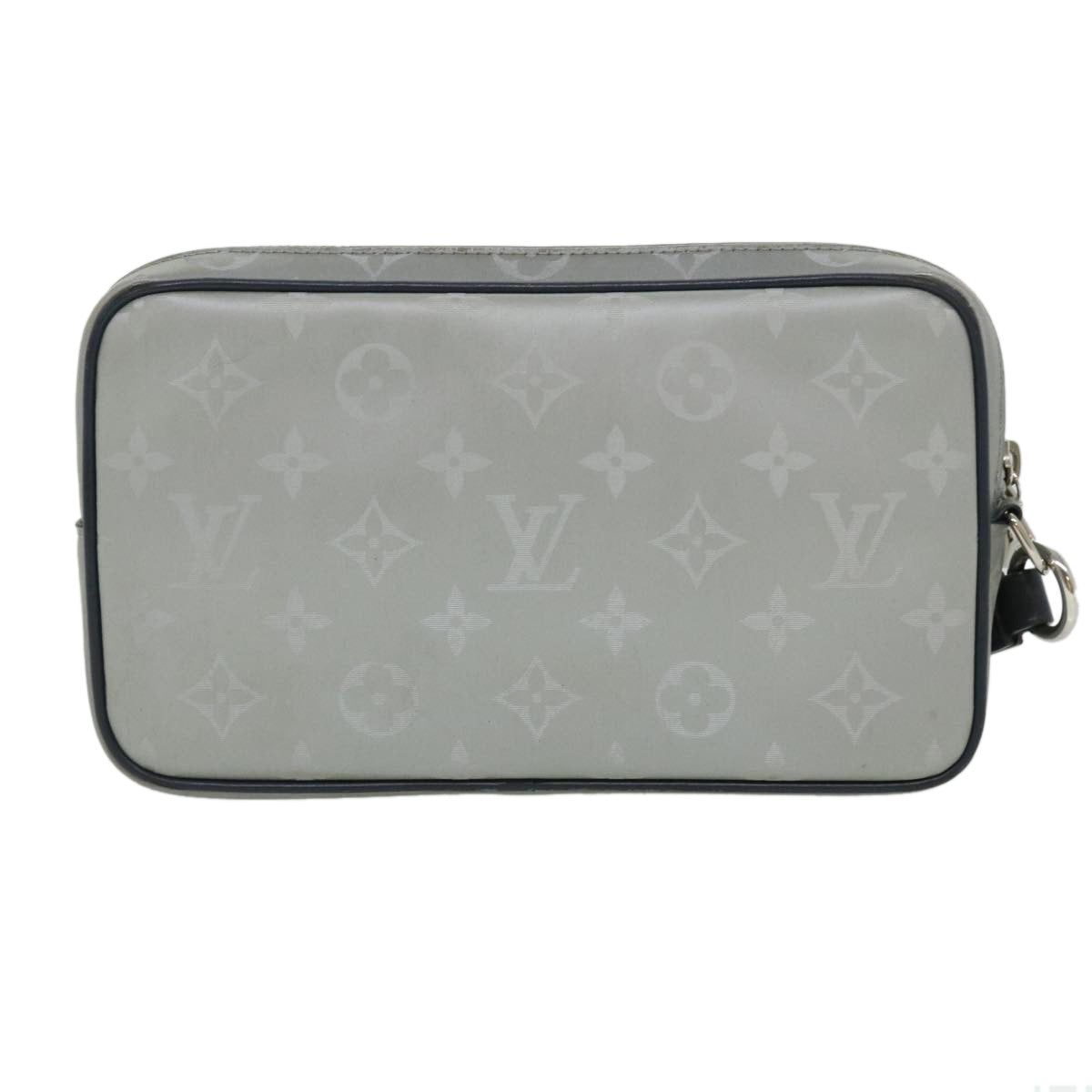 Louis Vuitton Alpha Silver Synthetic Clutch Bag