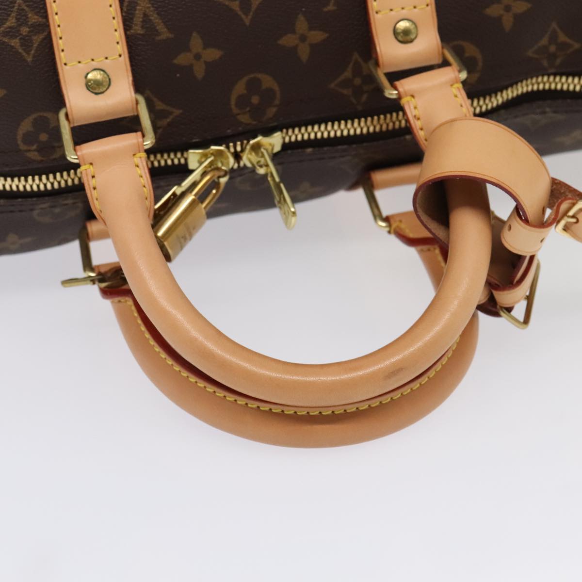 Louis Vuitton Keepall 45 Brown Canvas Travel Bag