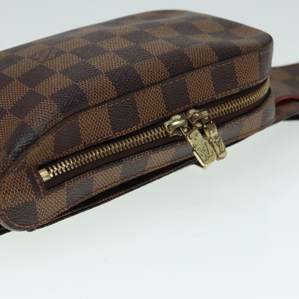 Louis Vuitton Geronimos Brown Canvas Shoulder Bag