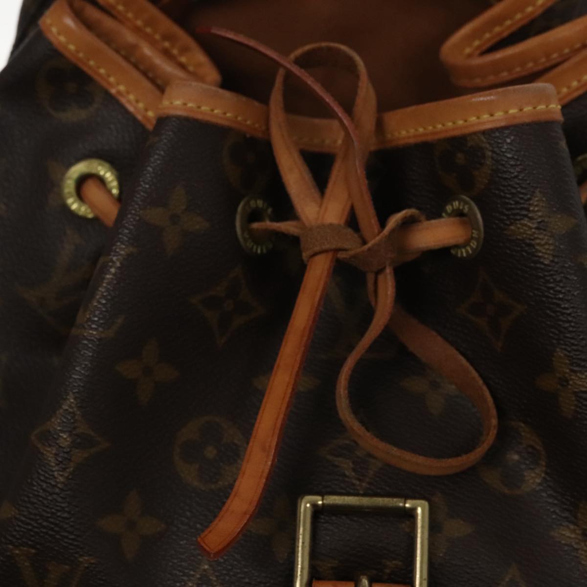 Louis Vuitton Montsouris GM Brown Canvas Backpack Bag