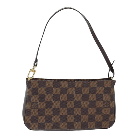 Louis Vuitton Pochette Accessoire Brown Canvas Clutch Bag