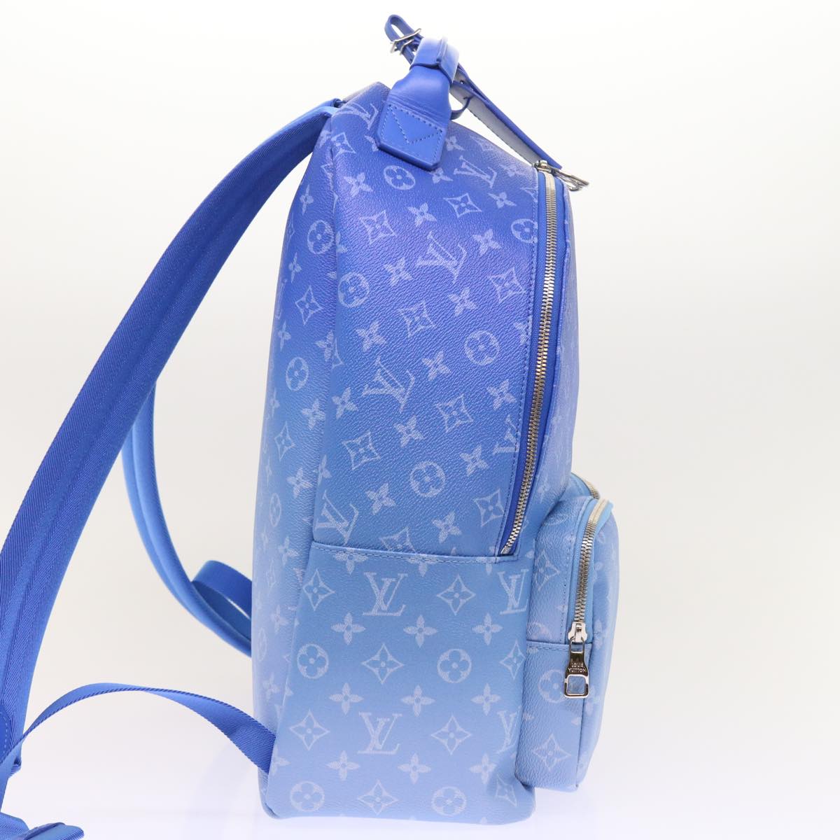 Louis Vuitton Blue Canvas Backpack Bag