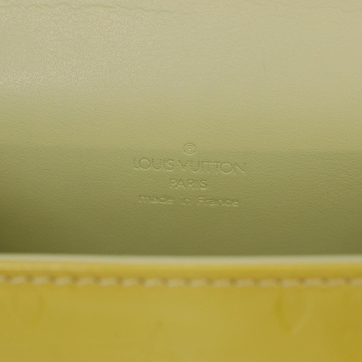 Louis Vuitton Spring Street Yellow Patent Leather Hand Bag