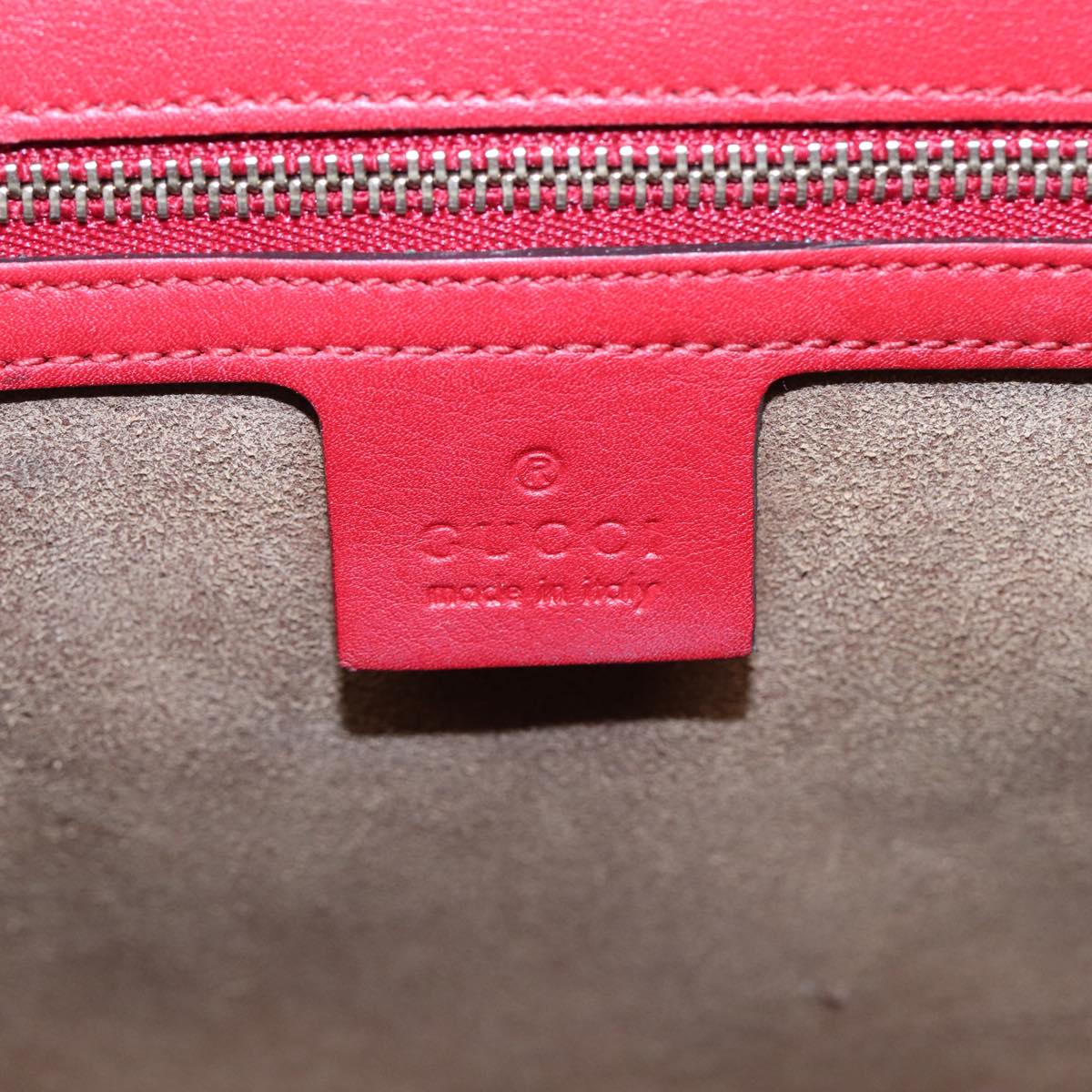 Gucci Padlock Red Leather Shoulder Bag