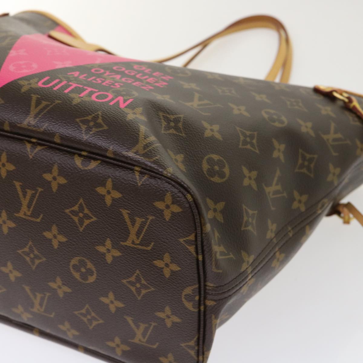 Louis Vuitton Neverfull MM Brown Canvas Tote Bag