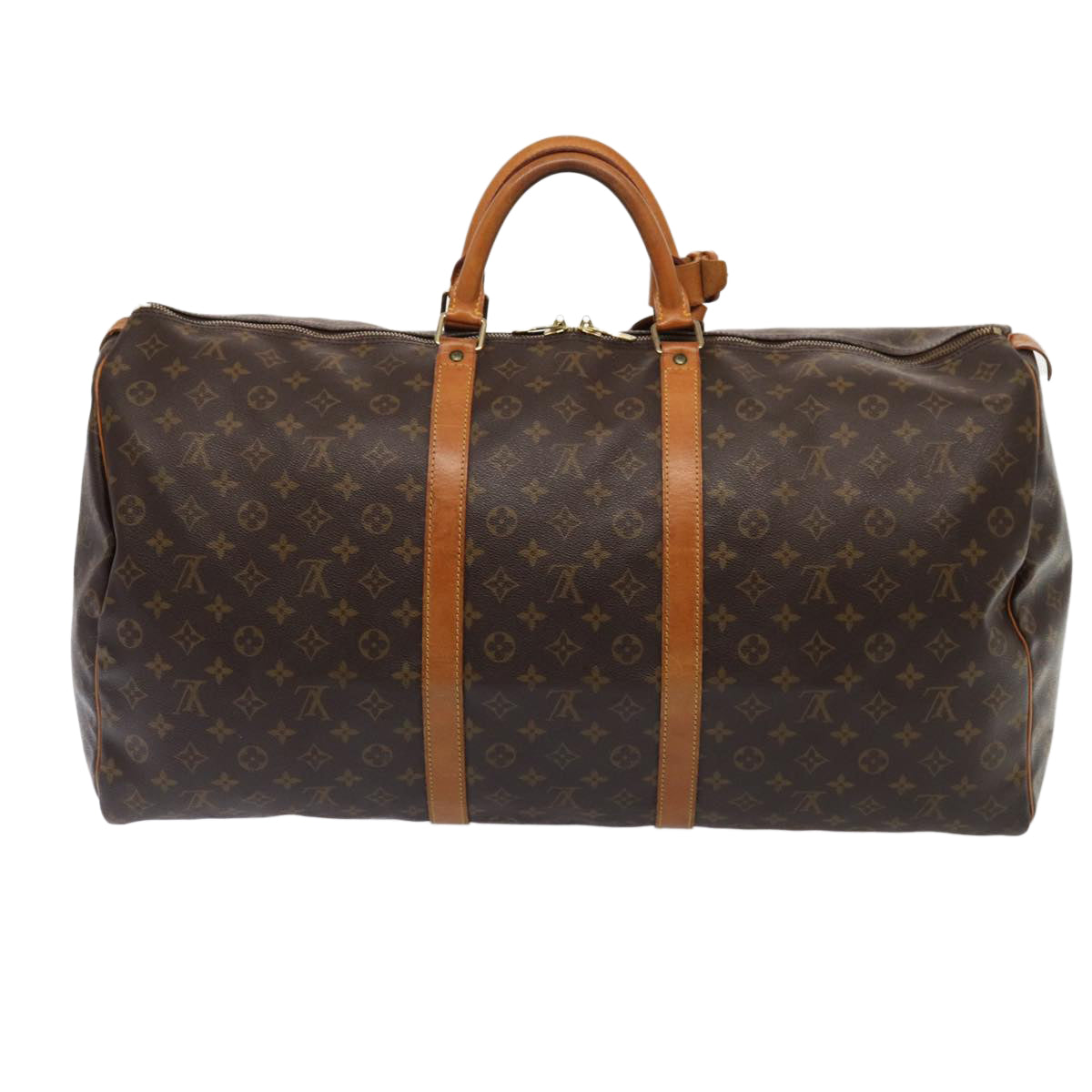 Louis Vuitton Keepall 60 Brown Canvas Travel Bag