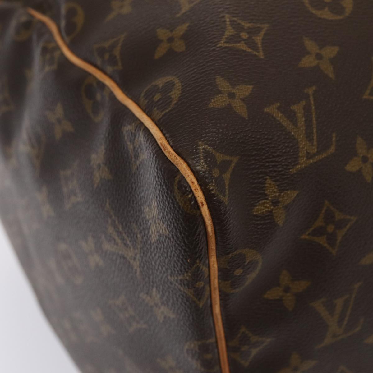 Louis Vuitton Keepall 55 Brown Canvas Travel Bag