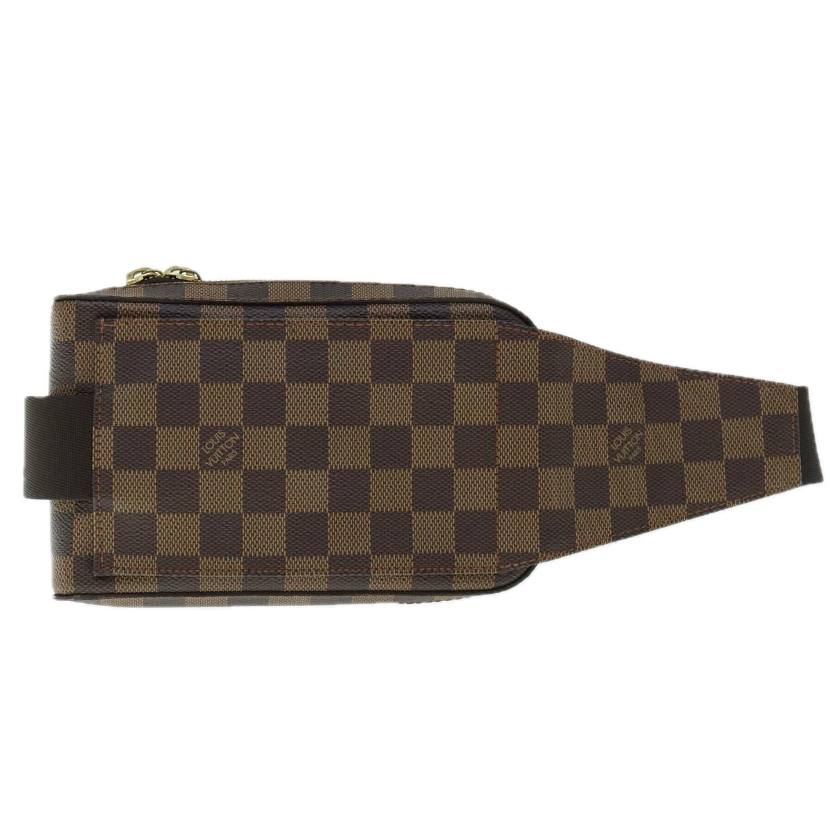 Louis Vuitton Geronimos Brown Canvas Shoulder Bag