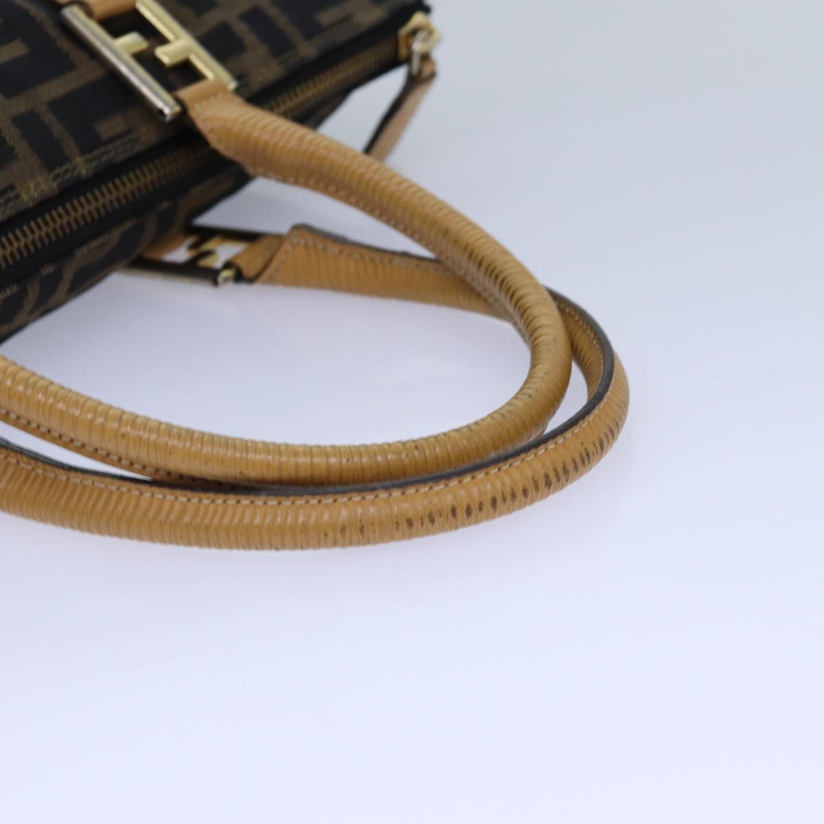 Fendi Zucca Brown Canvas Hand Bag