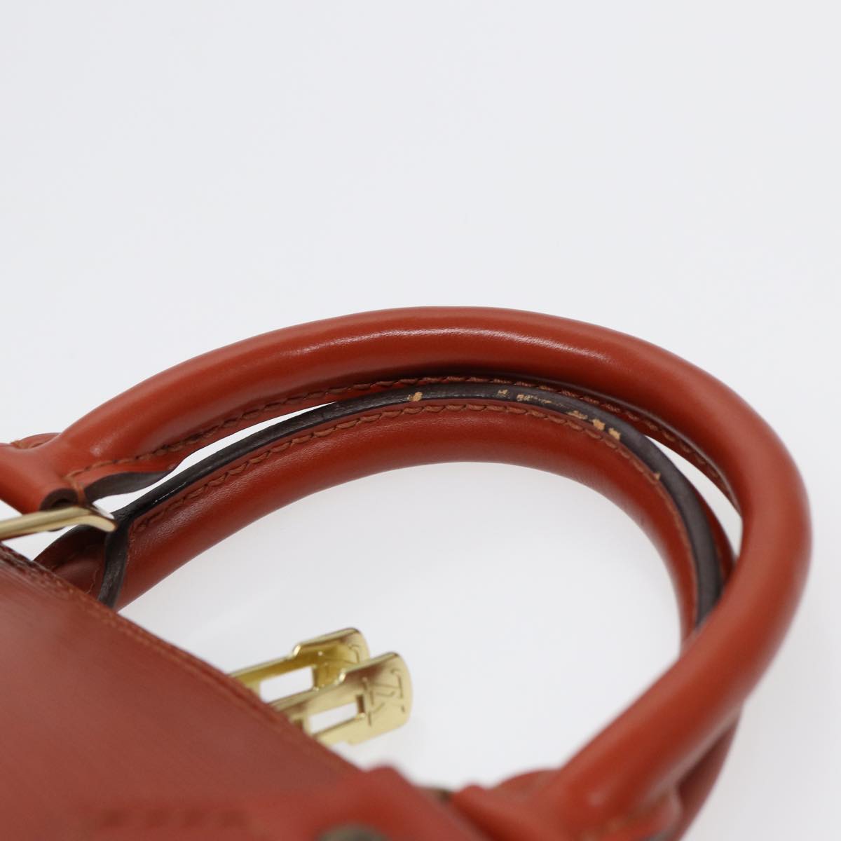 Louis Vuitton Alma Brown Leather Hand Bag