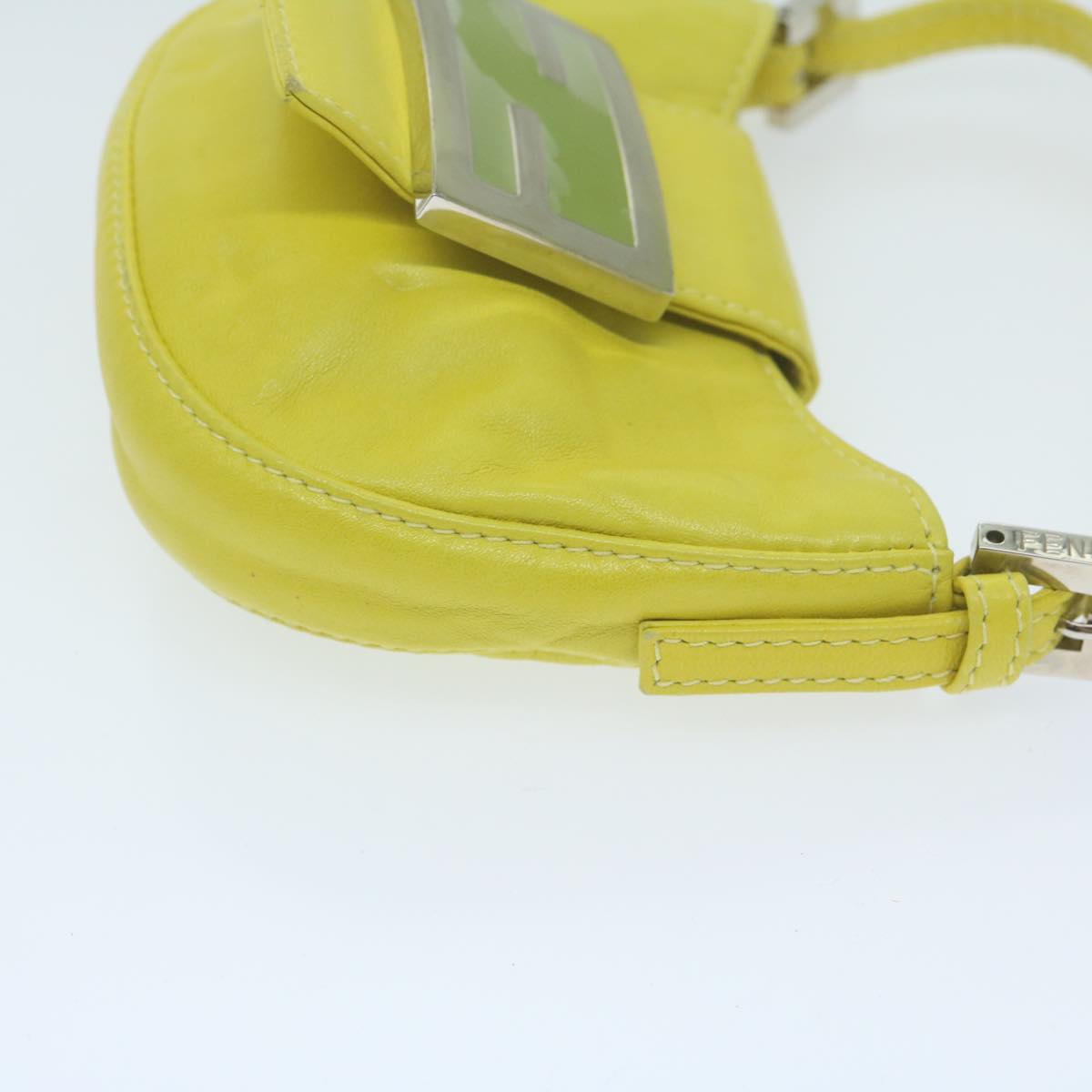 Fendi Green Leather Hand Bag