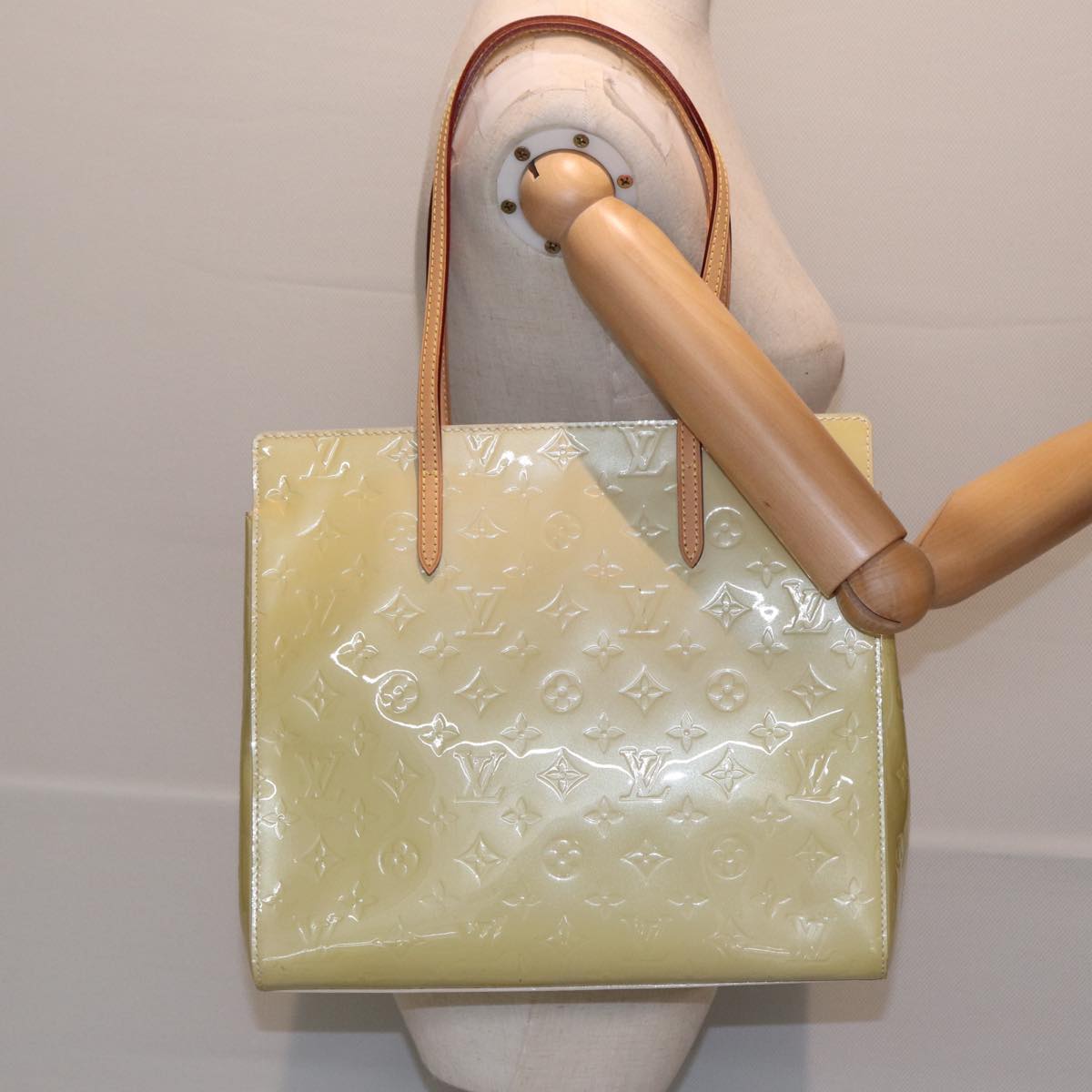 Louis Vuitton Catalina Yellow Patent Leather Tote Bag