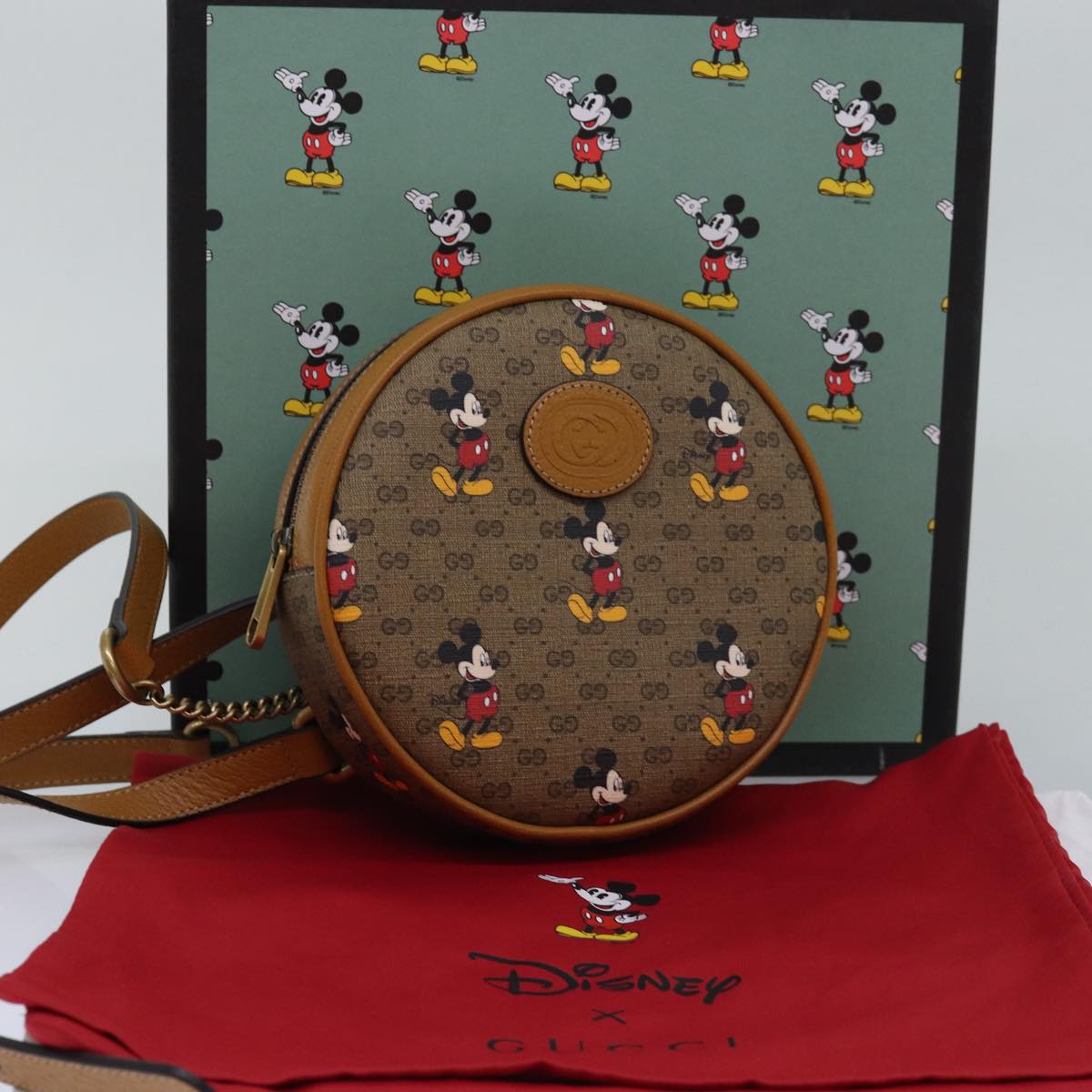 Gucci Disney X Gucci Beige Canvas Backpack Bag