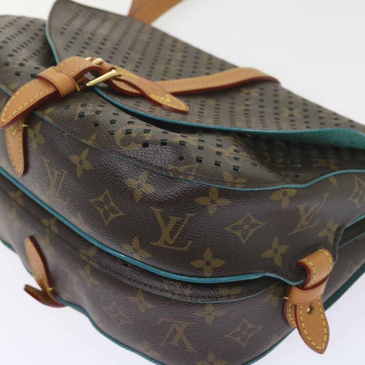 Louis Vuitton Saumur Brown Canvas Shoulder Bag