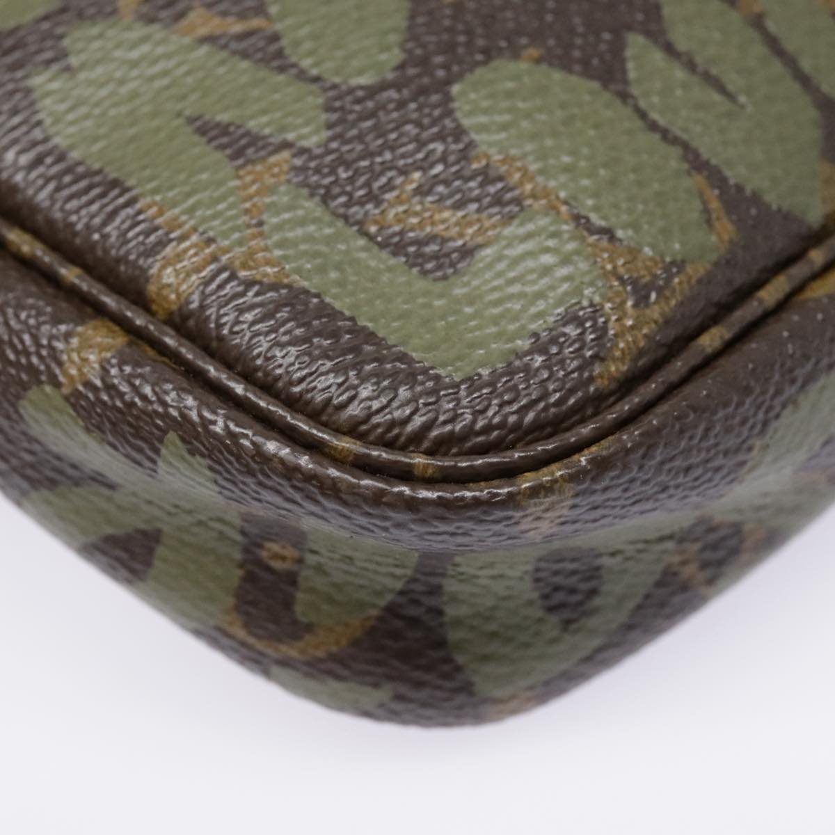 Louis Vuitton Pochette Accessoire Brown Canvas Clutch Bag