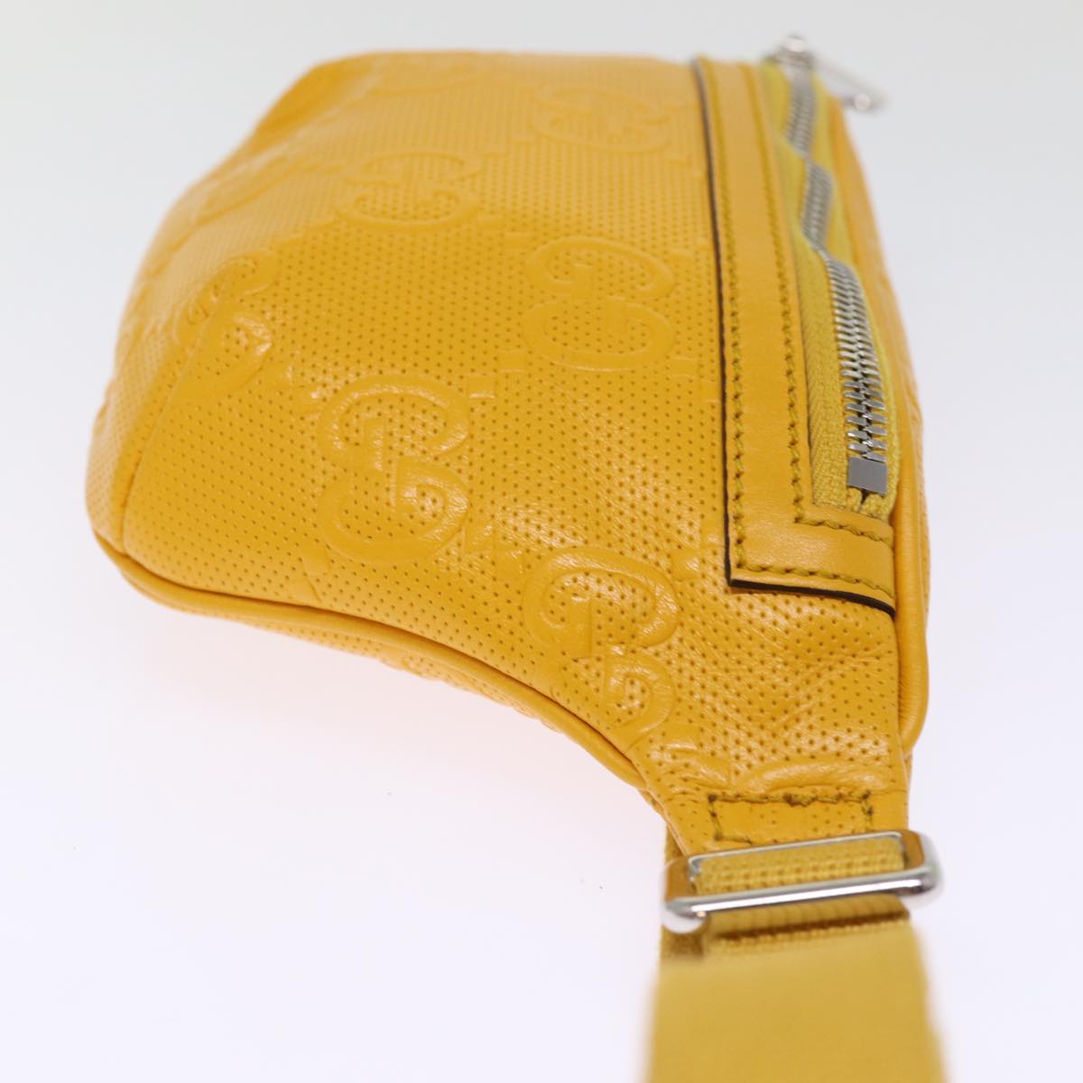 Gucci GG Jumbo Yellow Leather Shoulder Bag