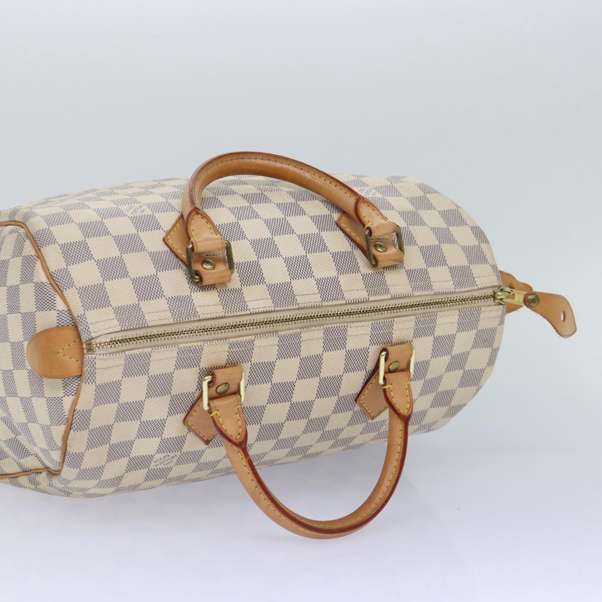 Louis Vuitton Speedy 30 White Canvas Hand Bag