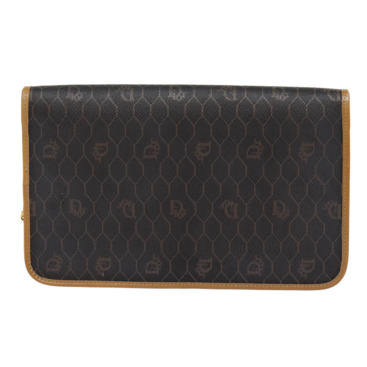 Dior Honeycomb Black Canvas Shoulder Bag