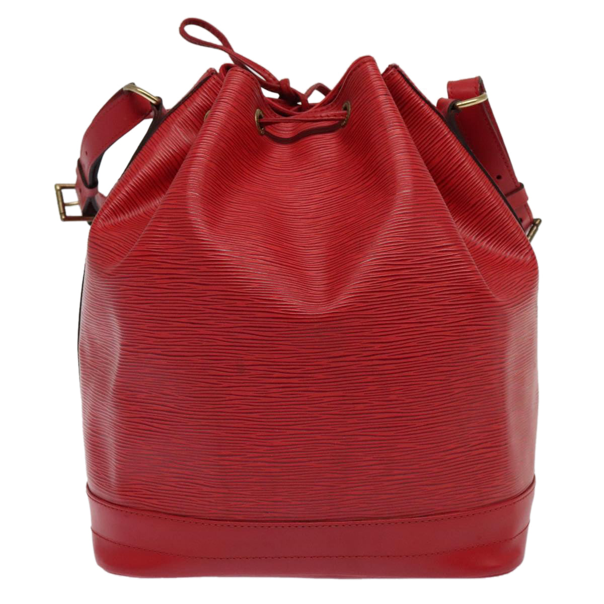 Louis Vuitton Noé Red Leather Shoulder Bag