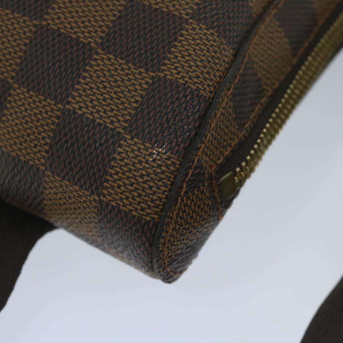 Louis Vuitton Geronimos Brown Canvas Shoulder Bag