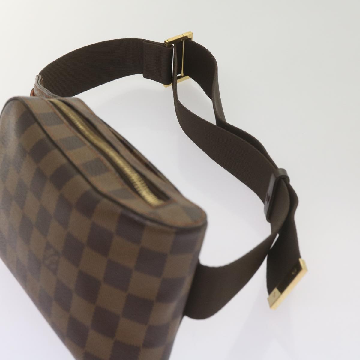 Louis Vuitton Geronimos Brown Canvas Shoulder Bag