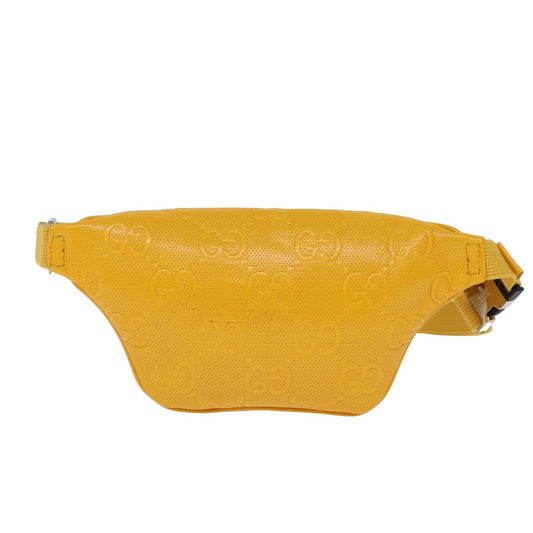 Gucci GG Jumbo Yellow Leather Shoulder Bag