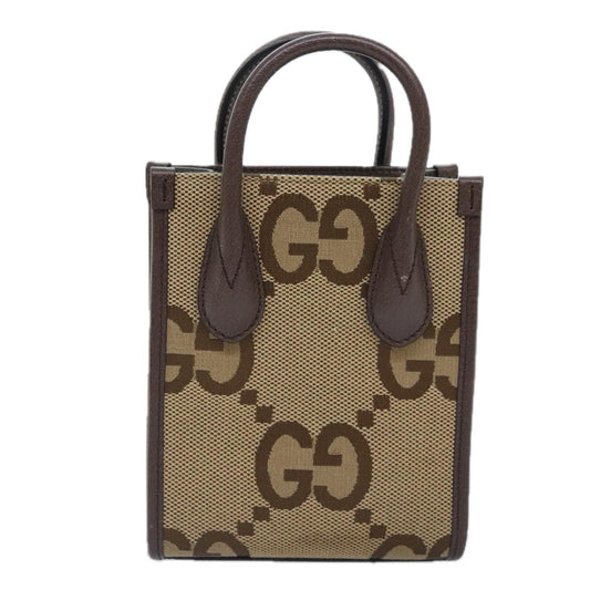 Gucci Beige Canvas Hand Bag