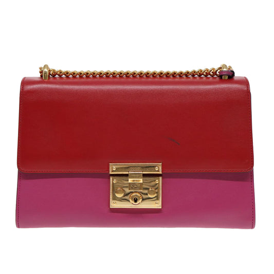 Gucci Padlock Red Leather Shoulder Bag