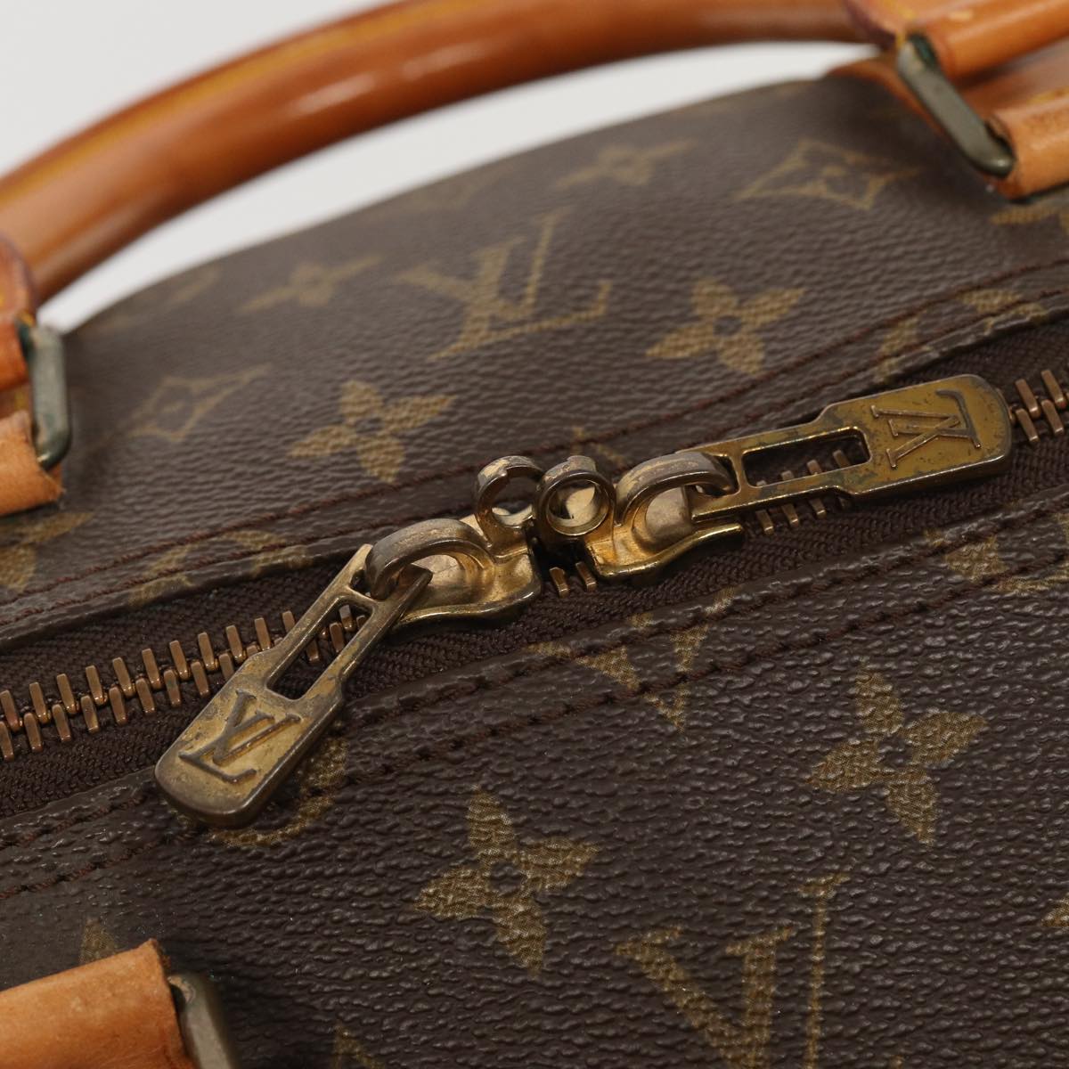 Louis Vuitton Keepall 55 Brown Canvas Travel Bag