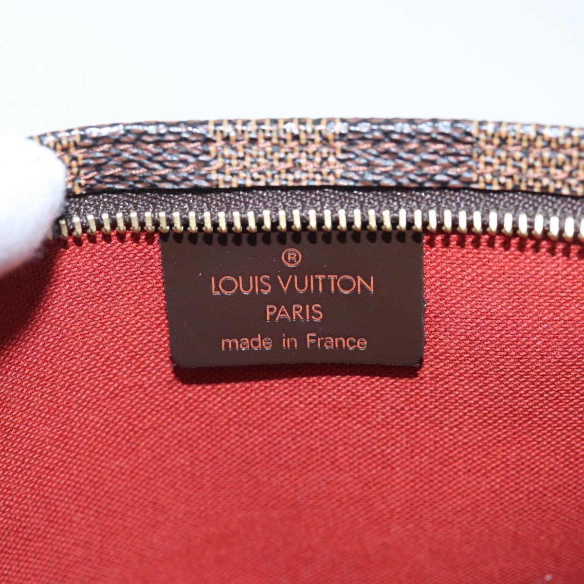 Louis Vuitton Pochette Accessoire Brown Canvas Clutch Bag