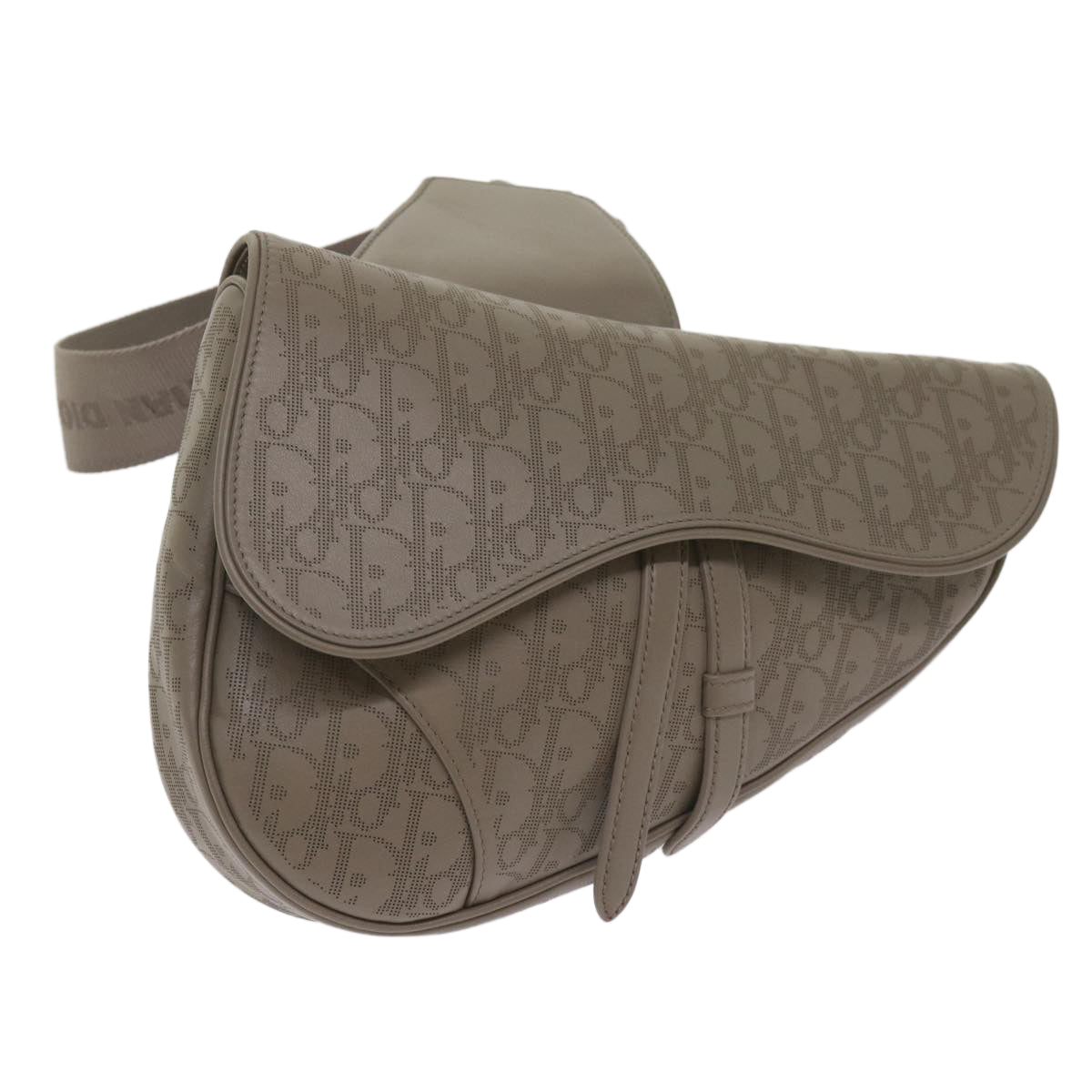 Dior Saddle Beige Canvas Shoulder Bag