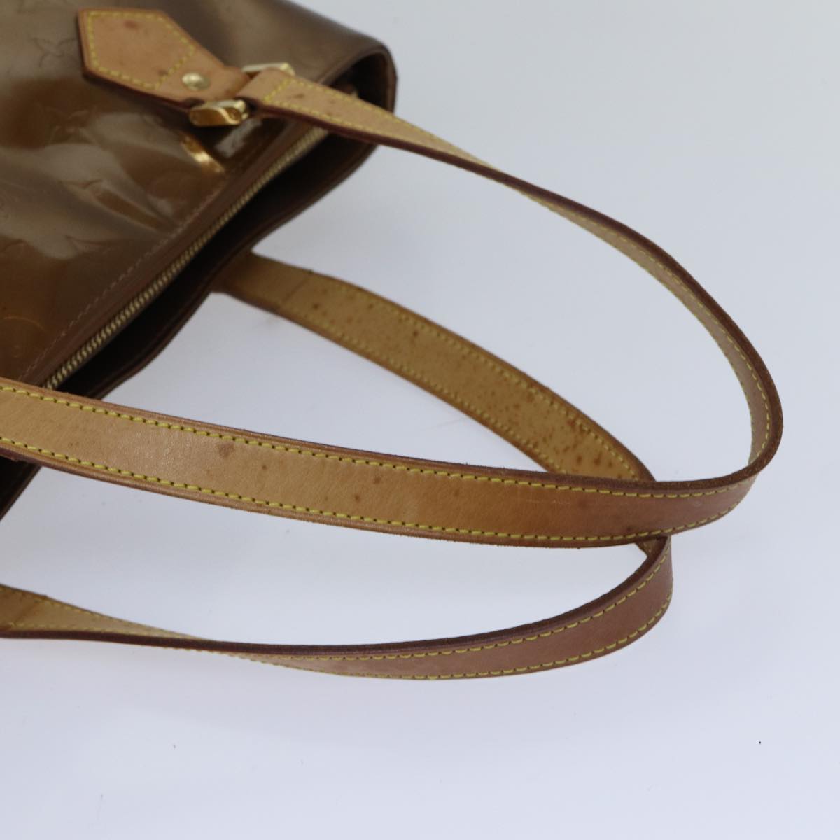 Louis Vuitton Houston Brown Patent Leather Shoulder Bag