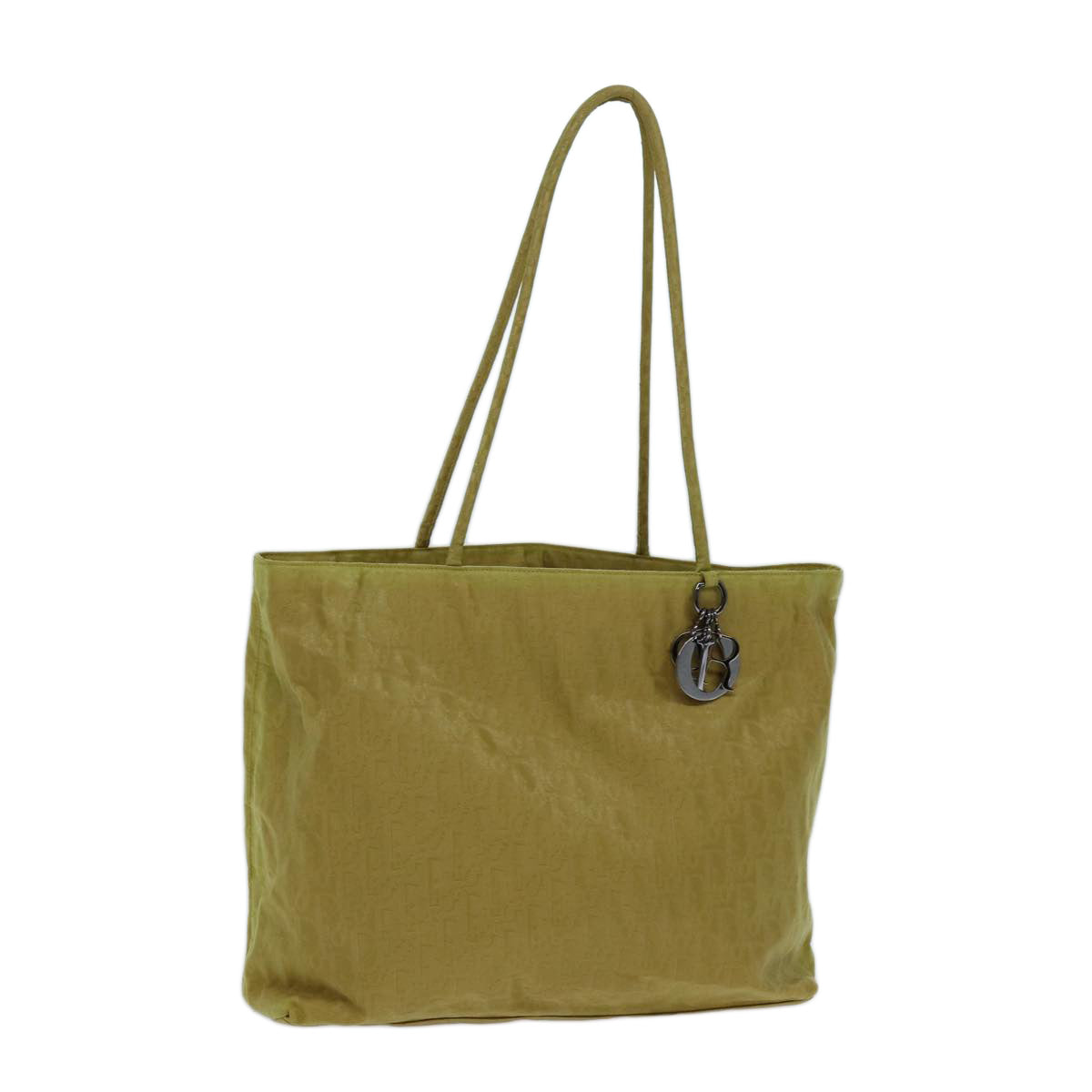 Dior Trotter Yellow Canvas Tote Bag