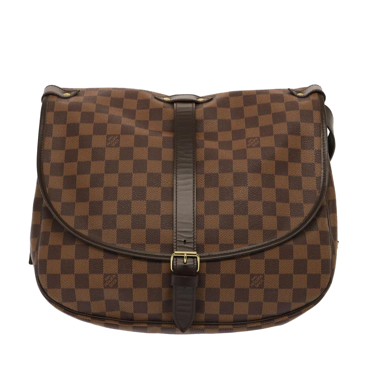 Louis Vuitton Saumur 35 Brown Canvas Shoulder Bag