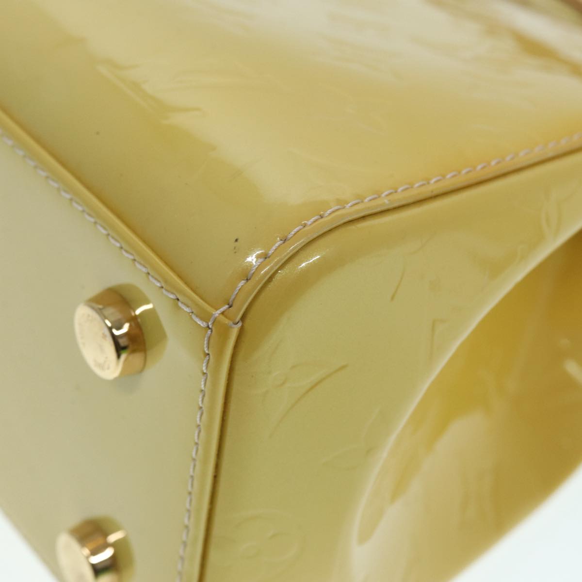 Louis Vuitton Brea Yellow Patent Leather Hand Bag