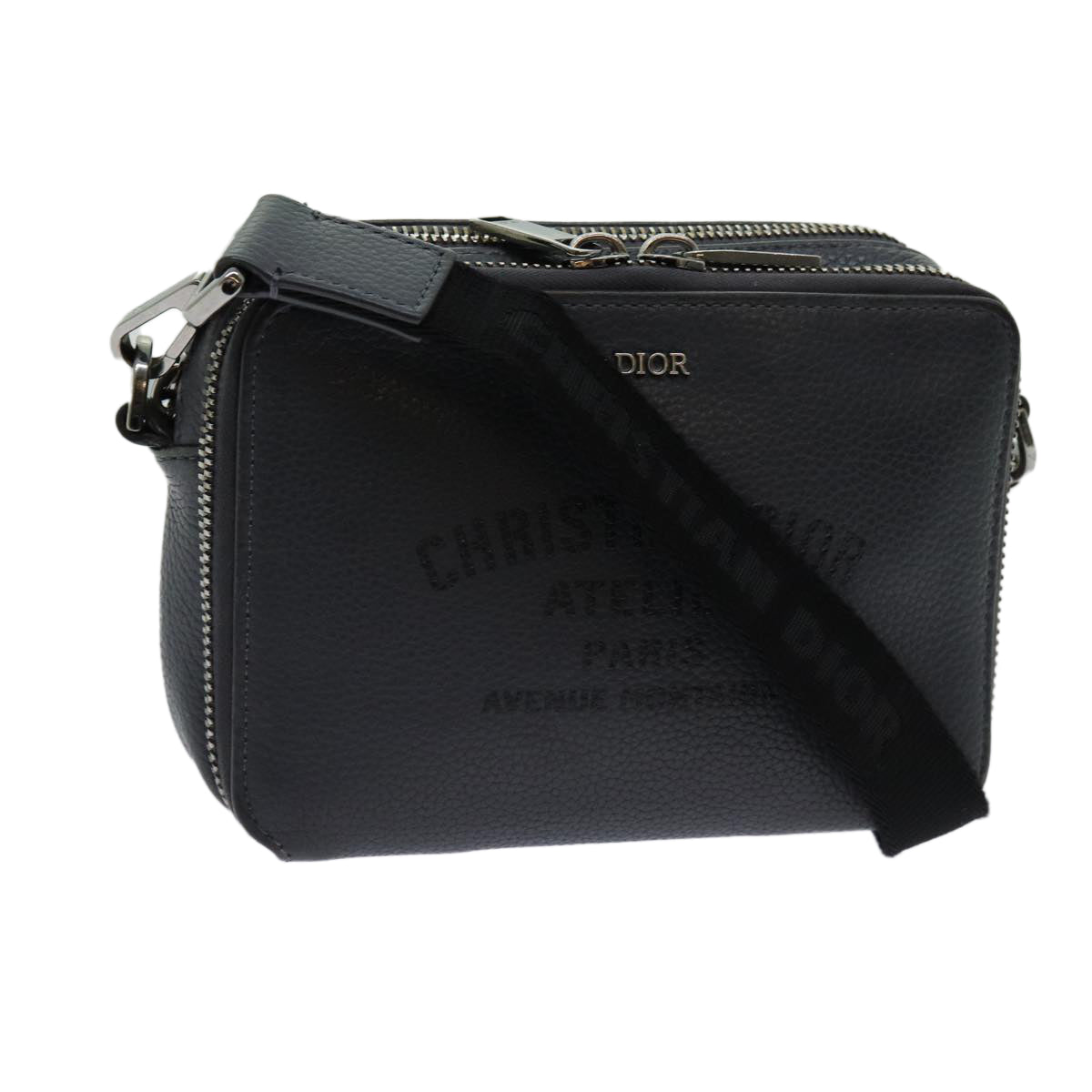 Dior Grey Leather Shoulder Bag