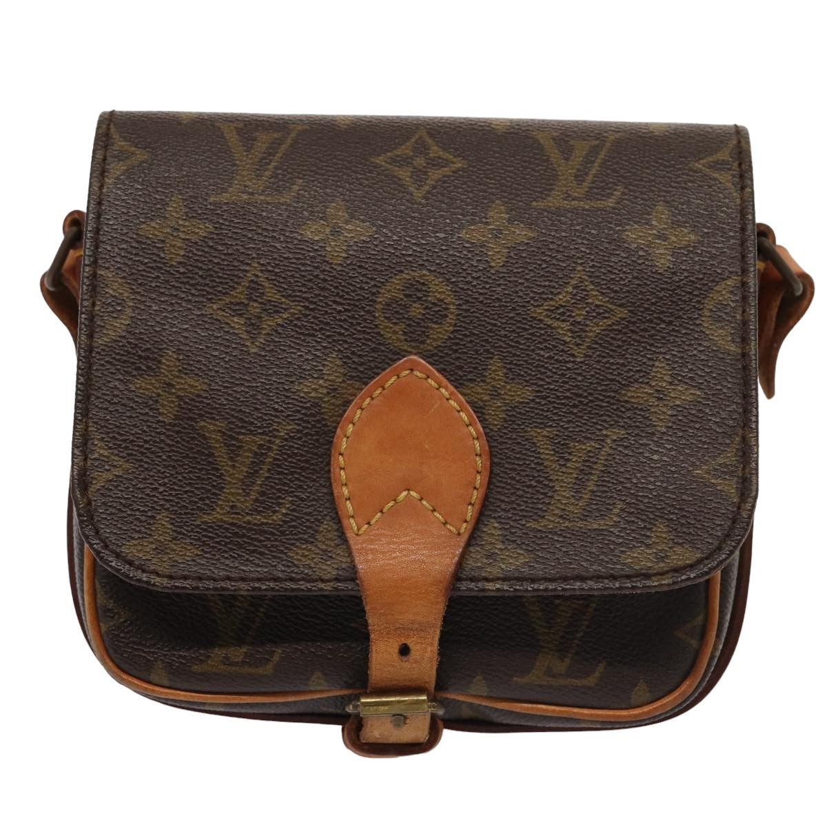 Louis Vuitton Cartouchiere Brown Canvas Shoulder Bag