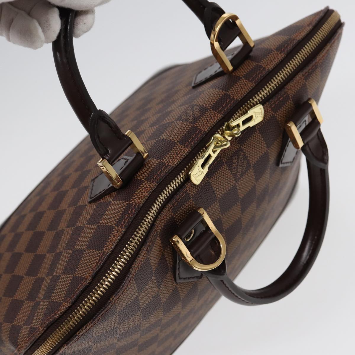 Louis Vuitton Alma Brown Canvas Hand Bag