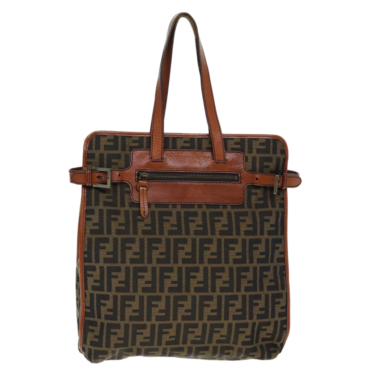 Fendi Zucca Brown Canvas Tote Bag