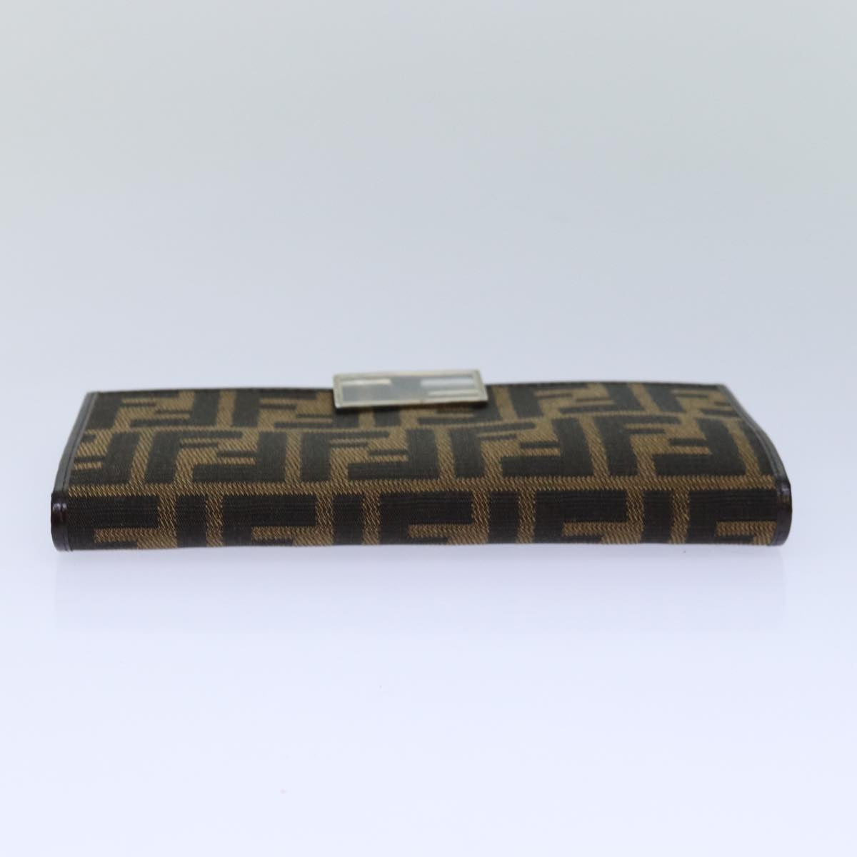 Fendi Zucca Brown Canvas Wallet Accessories