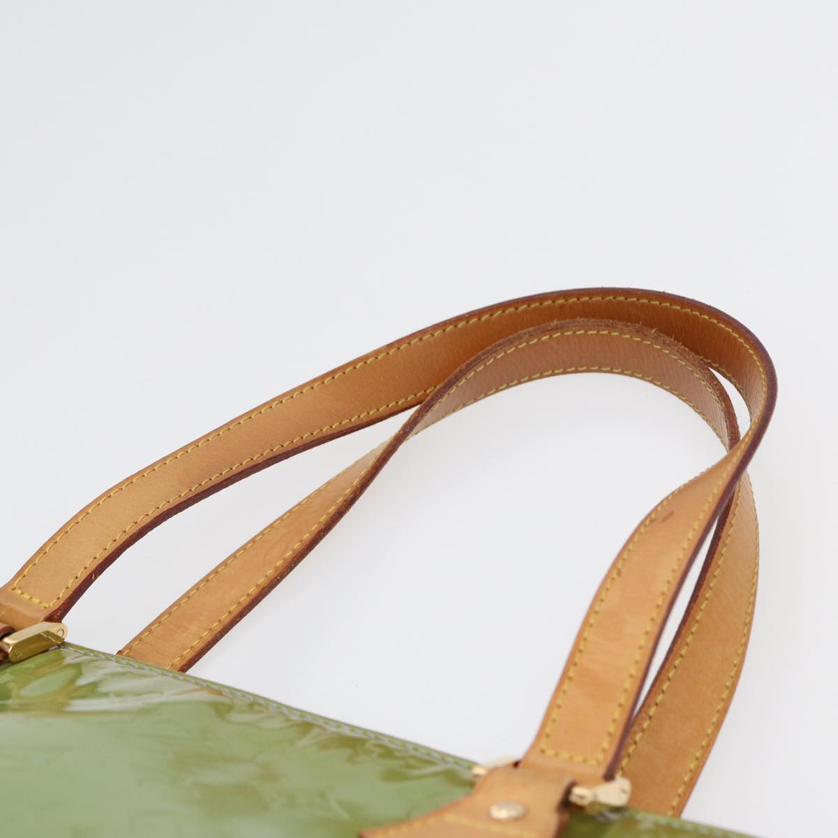 Louis Vuitton Houston Green Patent Leather Shoulder Bag