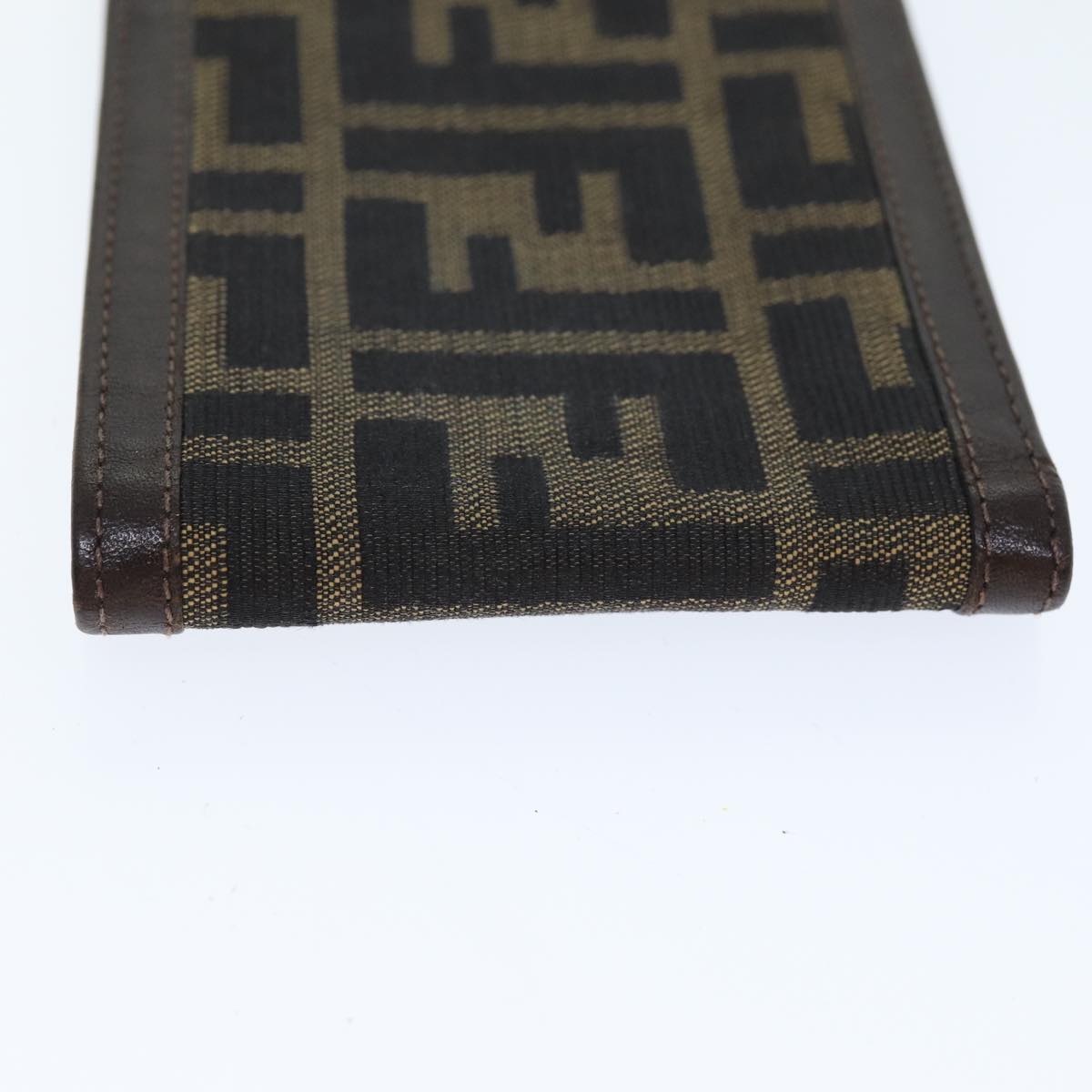 Fendi Zucca Brown Canvas Wallet Accessories