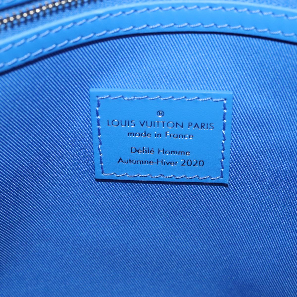 Louis Vuitton Keepall Bandouliere 50 Blue Canvas Travel Bag