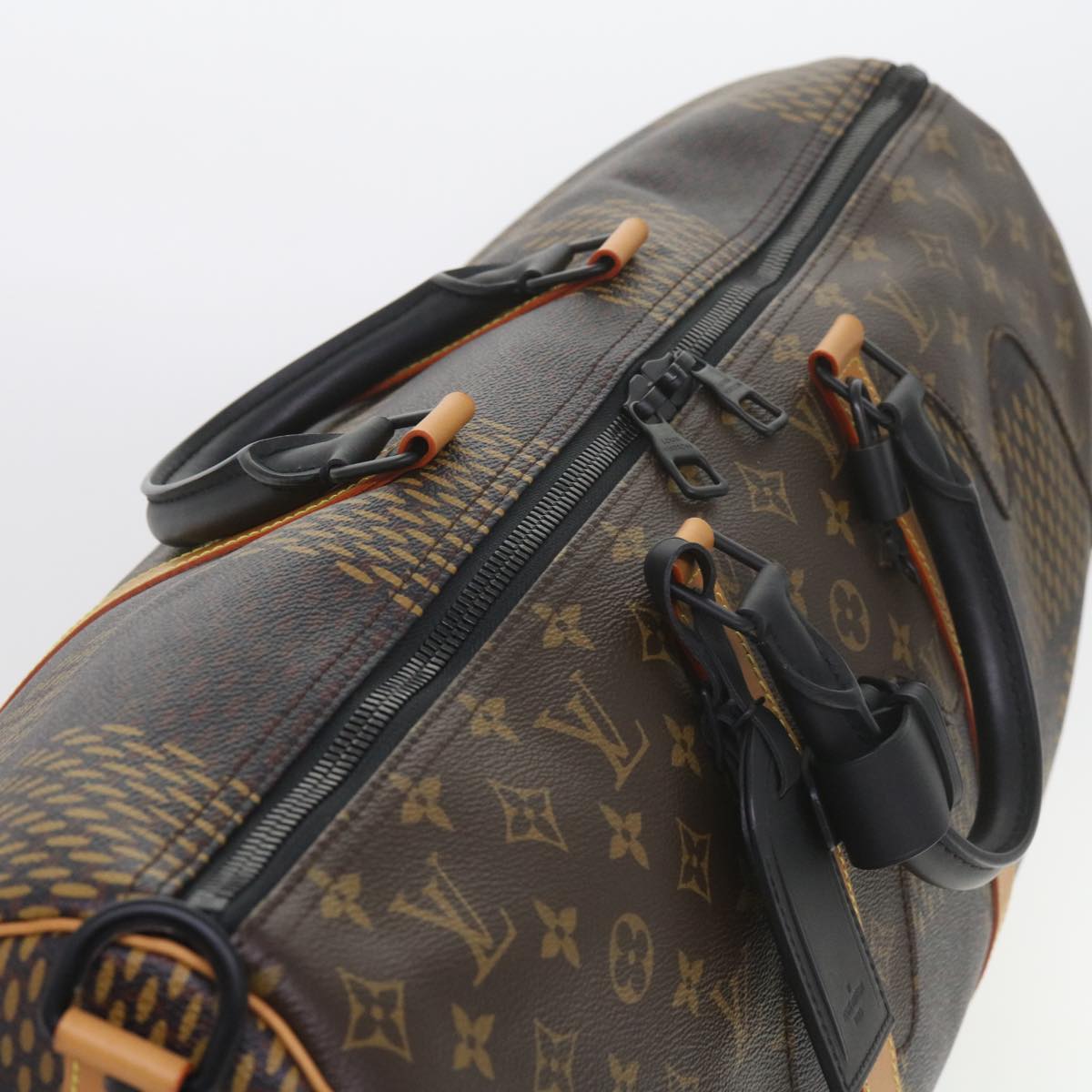 Louis Vuitton Keepall Bandouliere 50 Brown Canvas Travel Bag