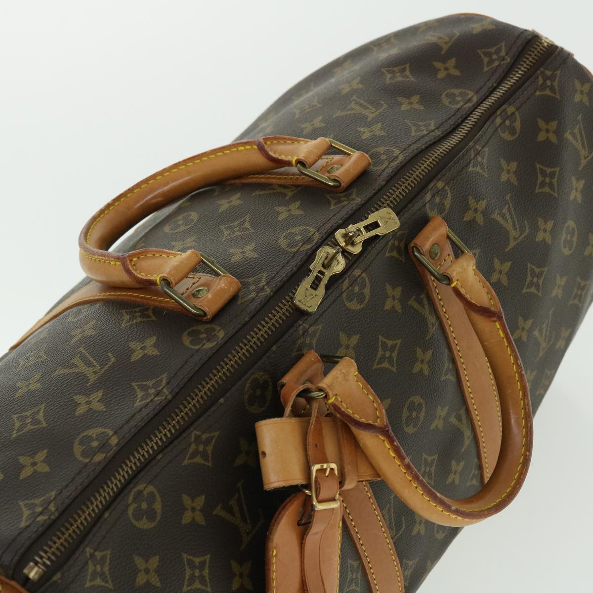 Louis Vuitton Keepall 45 Brown Canvas Travel Bag