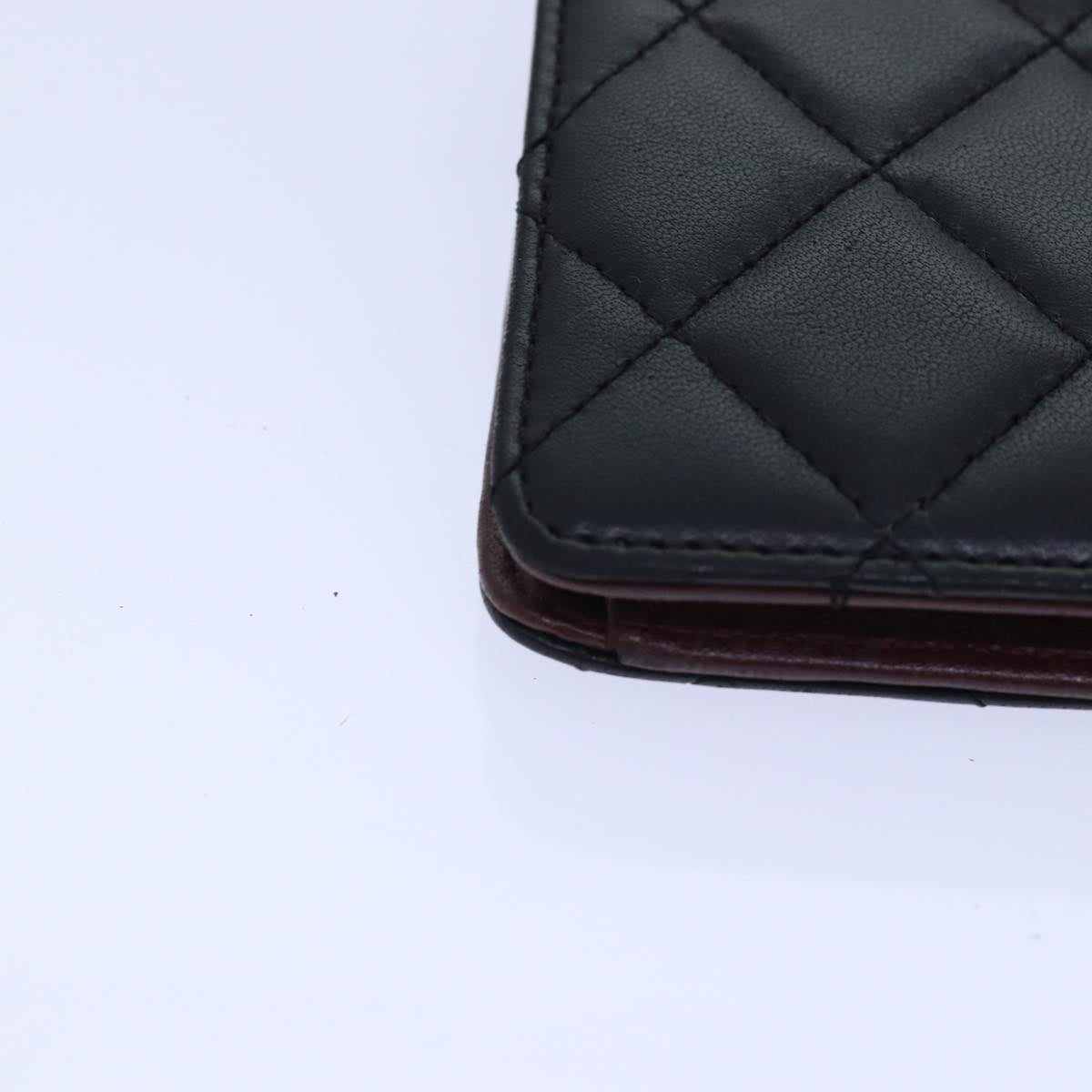 Chanel Matelassé Black Leather Wallet Accessories