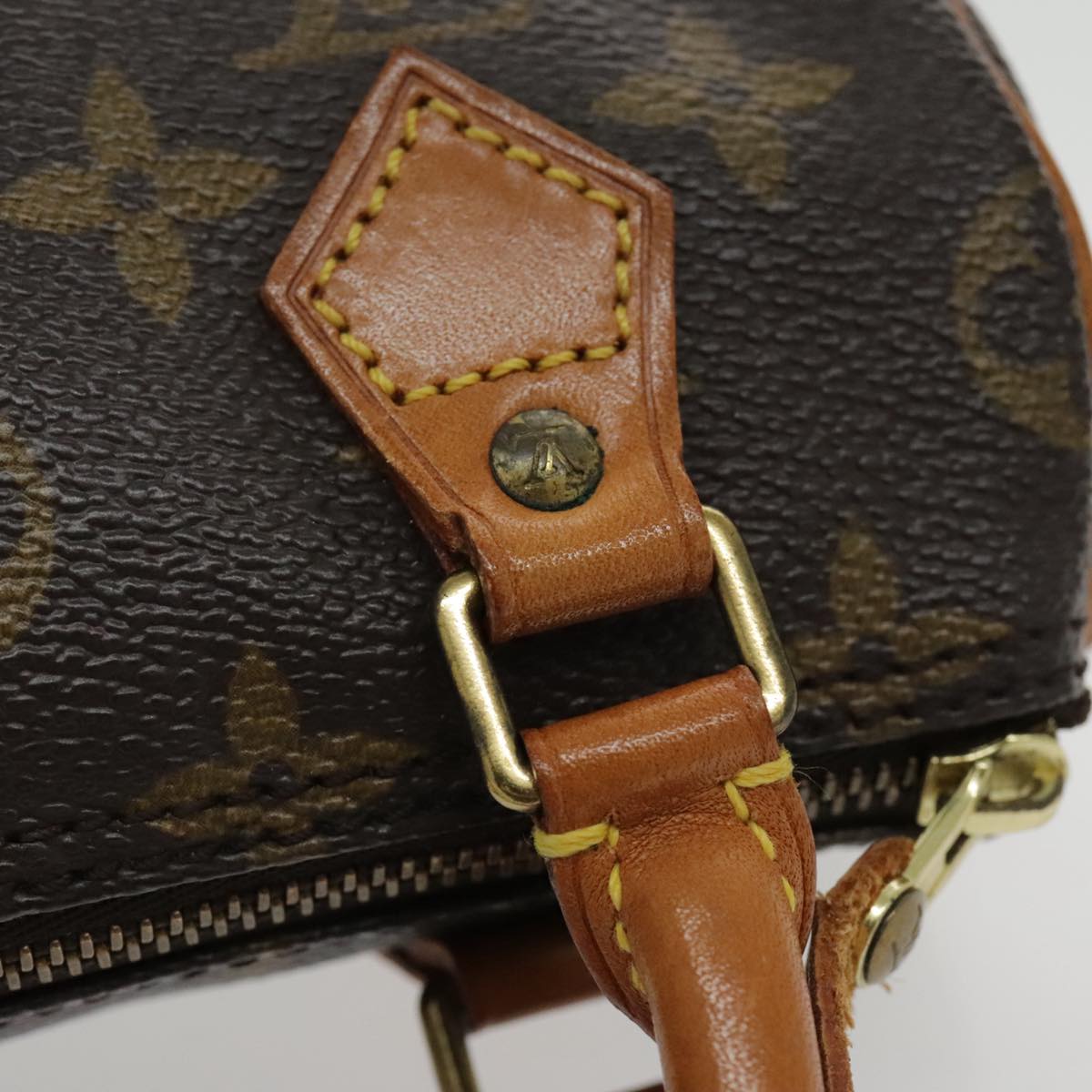 Louis Vuitton Mini speedy Brown Canvas Hand Bag