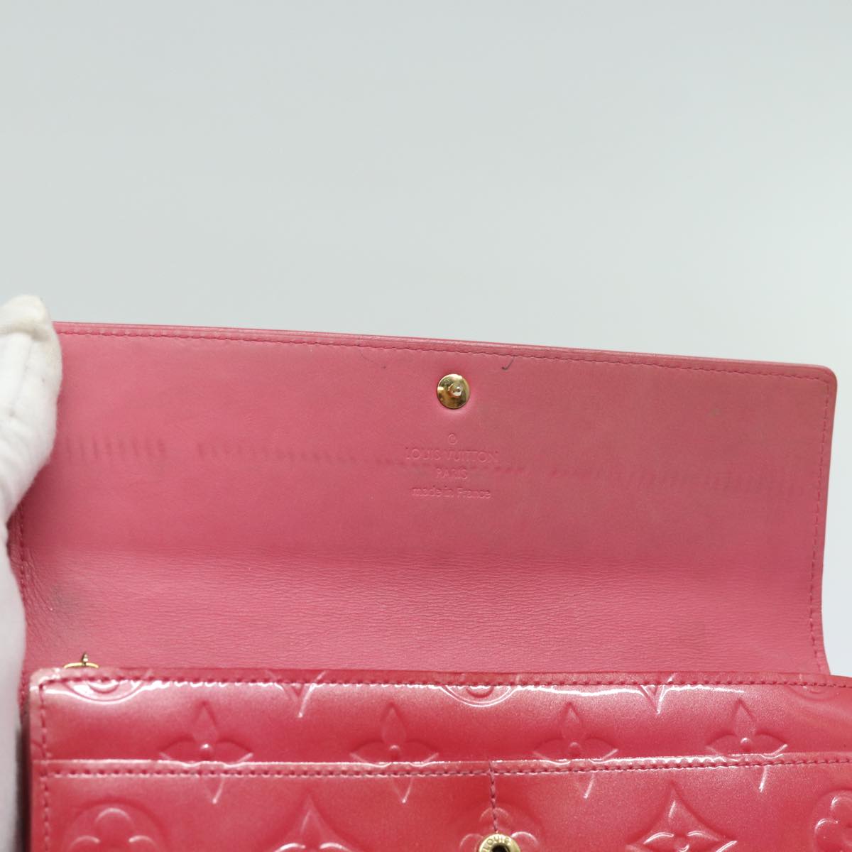 Louis Vuitton Sarah Red Patent Leather Wallet Accessories