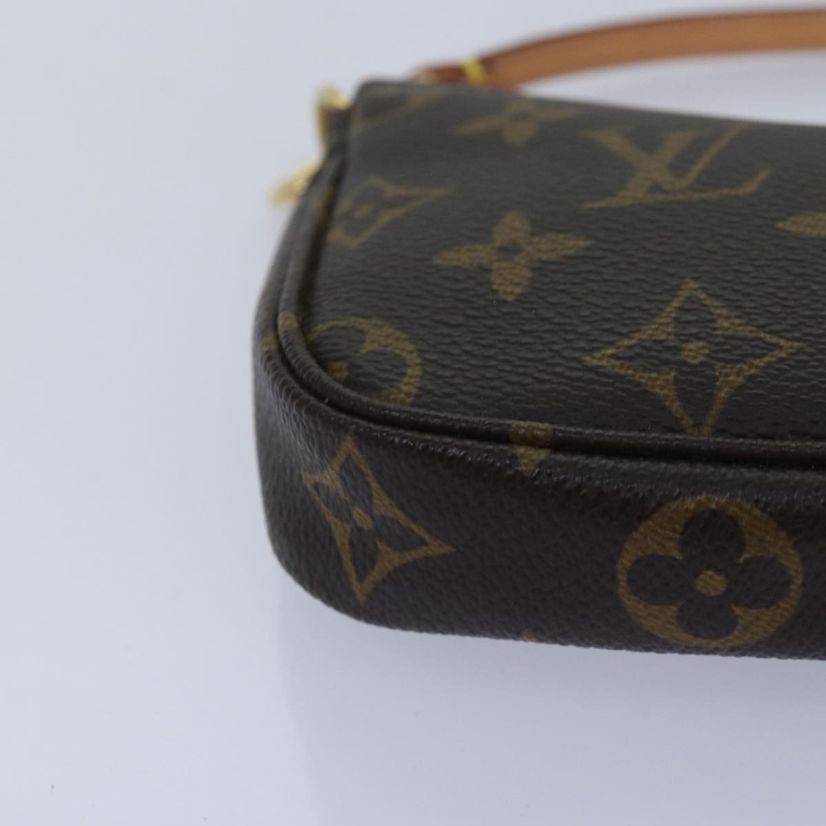 Louis Vuitton Pochette Accessoire Brown Canvas Clutch Bag