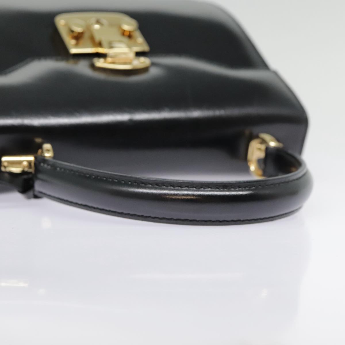 Gucci Lady Lock Black Leather Hand Bag